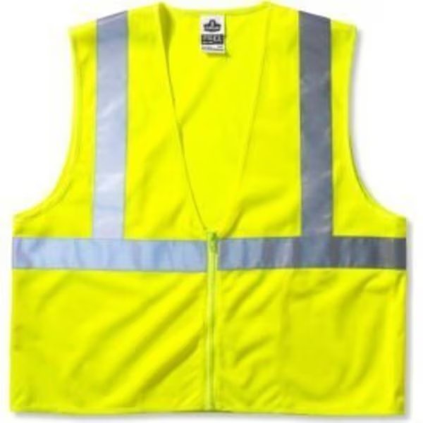 Ergodyne® GloWear® 8205Z Class 2 Super Econo Vest, Lime, 2XL/3XL, Ergodyne, Mfr#: 20997